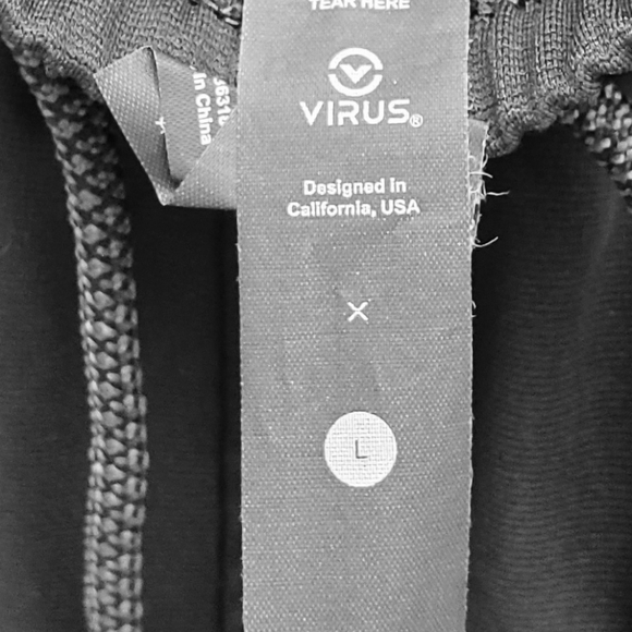 Virus Men's Black Joggers - Picture 4 of 4